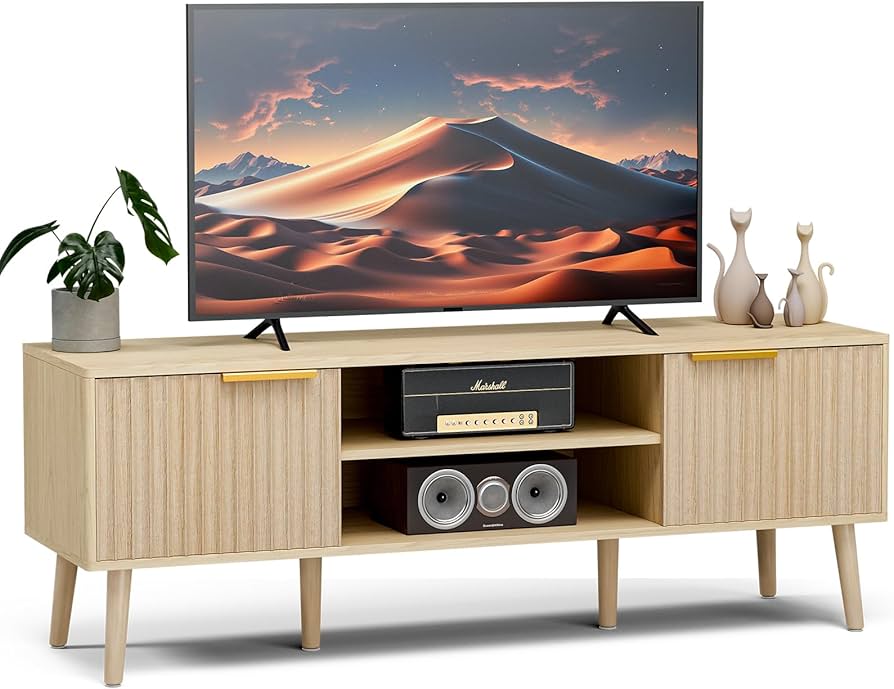 Amazon.com: LCRBOL TV Stand for Living Room, Boho Entertainment